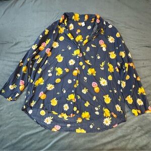 Only Blue Relaxed Button Down Shirt

#1096